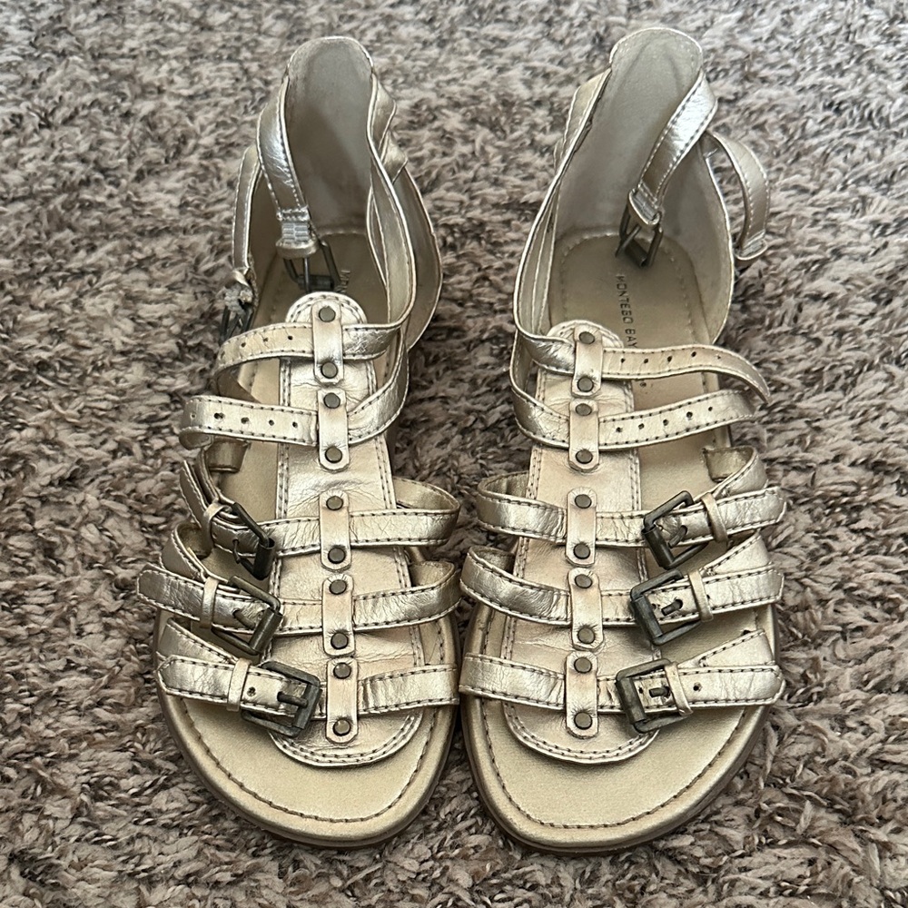 Montego Bay Club Gold Strappy Sandals